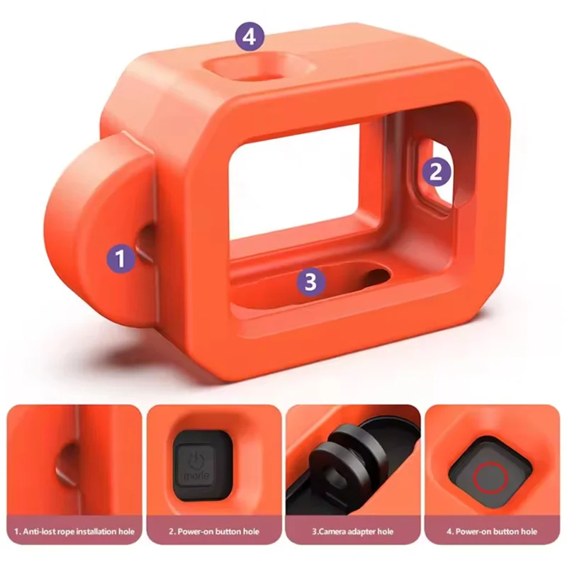 -A25M Floaty Soft Foam Case For GOPRO Hero 9/10/11/12 Professional Action Sports Camera Accessory Snorkeling Surfing Wakeboard