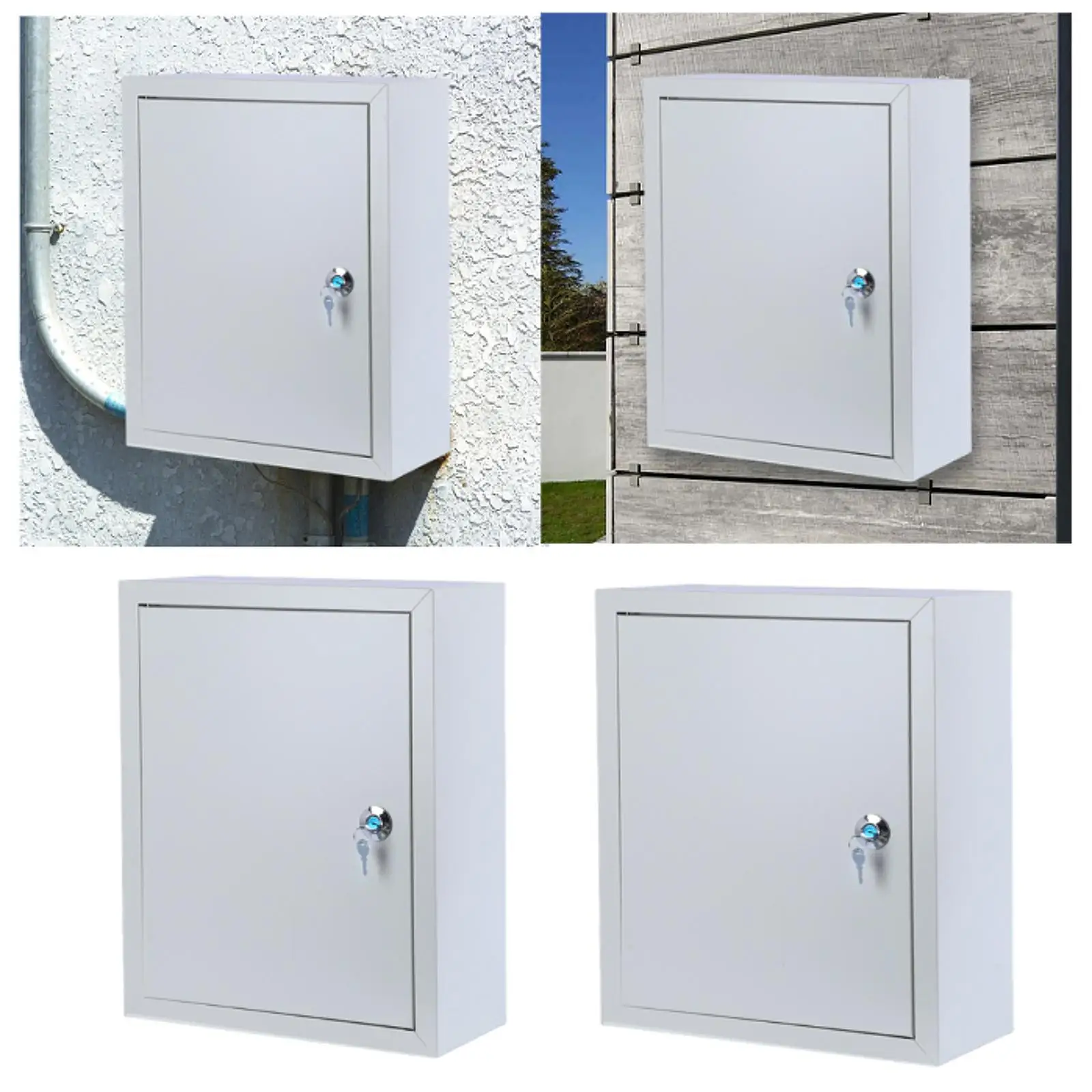 Electrical Enclosure Box Waterproof Outdoor Steel Safety Junction Weatherproof Electric Project Case for Equipment Protection