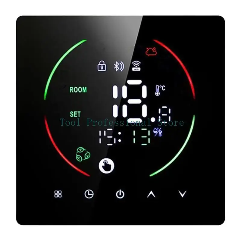 

57QF Intelligent Thermostat LCD Display 7 Day Programmable Thermostats Temperature Controller APP/Voice Control