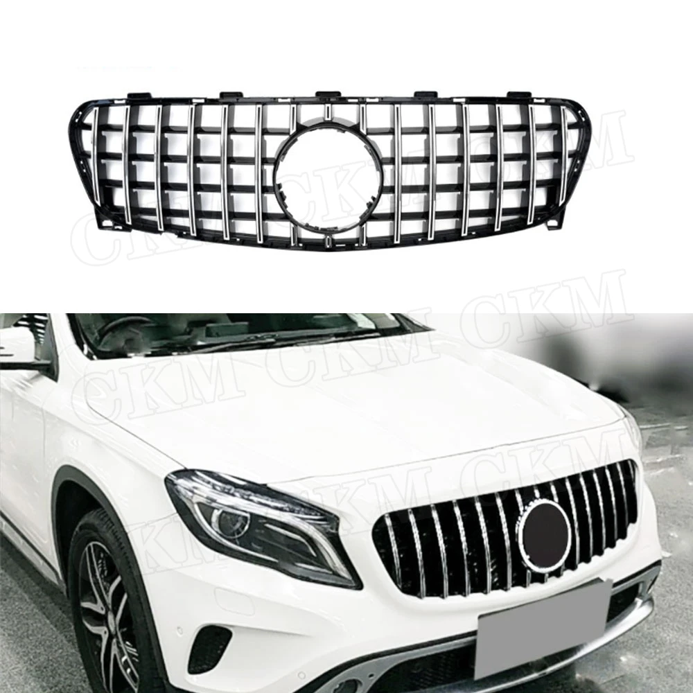 

ABS Material Front Bumper Grill For Mercedes Benz GLA Class X156 GLA180 GLA200 GLA250 GLA45 2014 2015 2016