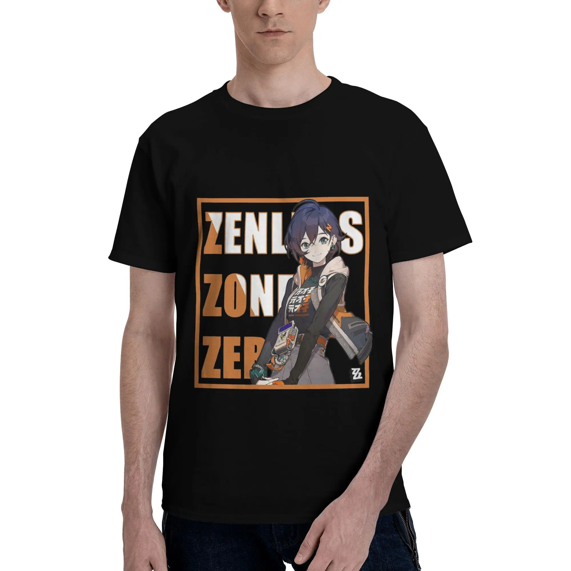 

Футболка Zenless Zone Zero Belle, летние классические футболки, модная крутая футболка из 100% хлопка для мужчин, повседневные топы с короткими рукавами