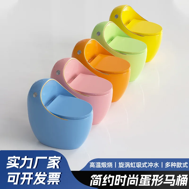 

Toilet Egg-shaped Household Siphon ，Toilet Floor Row Integrated ，Toilet Household Hotel Ceramic