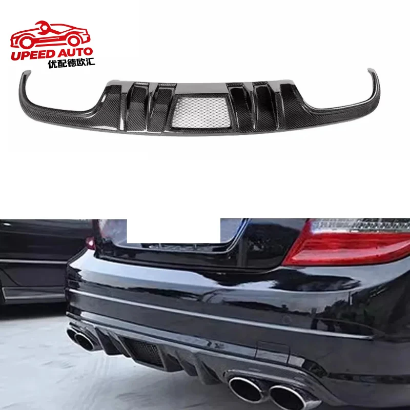 

Suitable for Body Kit Carbon Fiber Lip Mercedes Benz C Class W204 C63 2006-2012 Modified V Style Rear Shovel Car Accessories