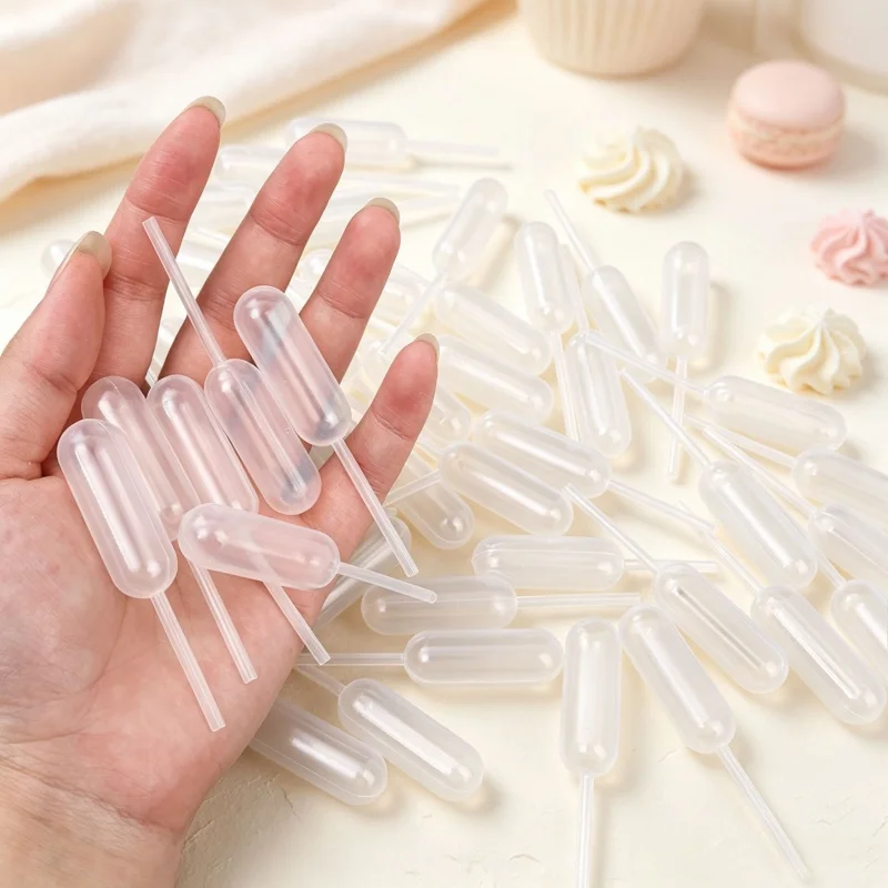 Disposable Cake Squeeze Sauce Dropper Capsule-shaped Baking Sauce Straw Muffin Cupcake Sandwich Syringe