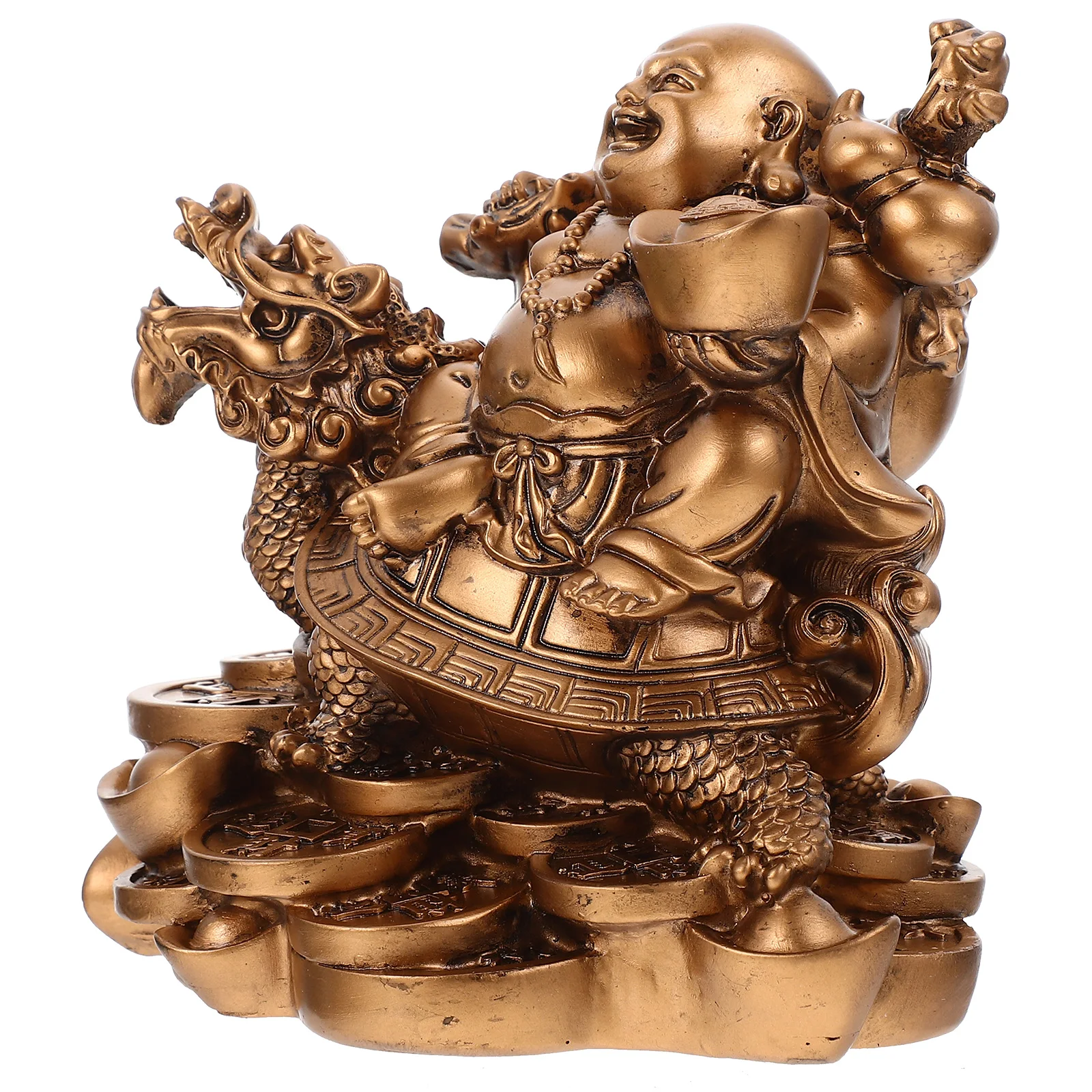 

Креативная статуя Будды Майтрейи, полимерная настольная нить, компактный размер, декор для дома и офиса, прочная нежная фигурка