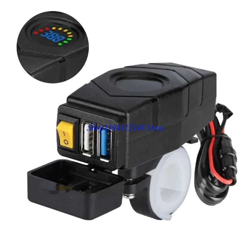 P9FA E-Bike Phone USB DC20-80V Electric 60cm Cable for 22-25mm/0.86-0.98