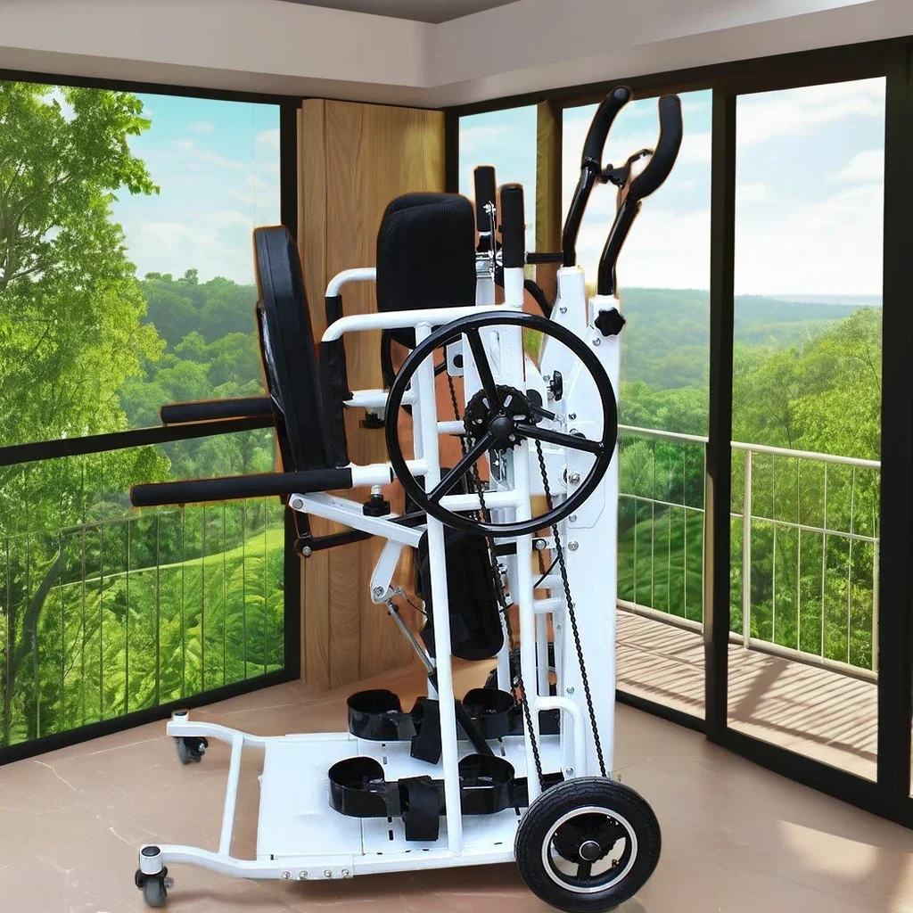 Height Adjustable Elderly Walking Aid Chair Hemiplegic Disabled Equipment Rehabilitation Training Equipment