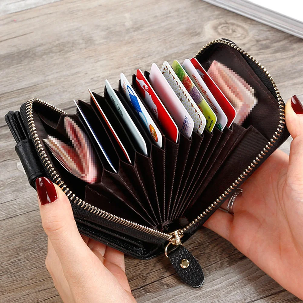 

1pc Card For Holder Purse Women Multiple Slot Credit Id Storage Bag Pouch Men Wallet Men Purse Black