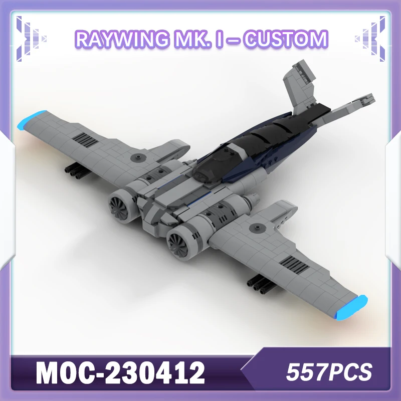 

Raywing Mk. I – Custom 557PCS Building Block Model Brick Set Creative Gifts Desktop Decoration Small Particle MOC-230412