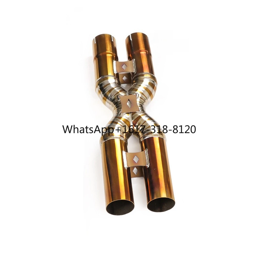 

Подходит для Fe rr ari F12/FF, титановая средняя трубка X, модификация выхлопной трубы, автомобильная выхлопная система, титан