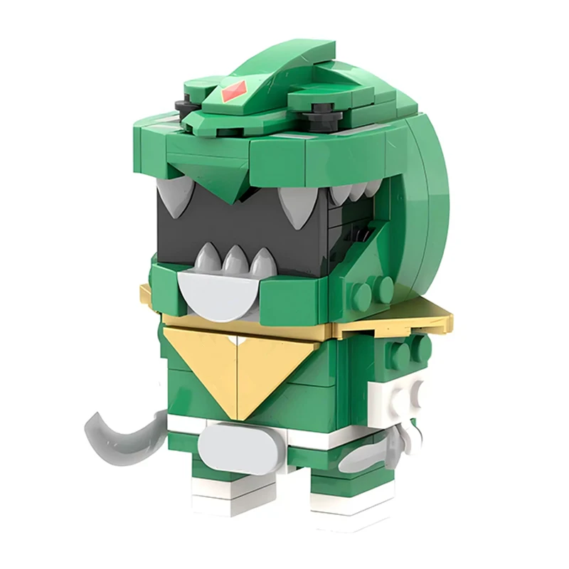 Mymocs Kyoryu Movie Action Figures Powered Dinosaur Team Bricks Headz Big Beast God Mecha Ranger Robot Sets Building Blocks Toys view 4