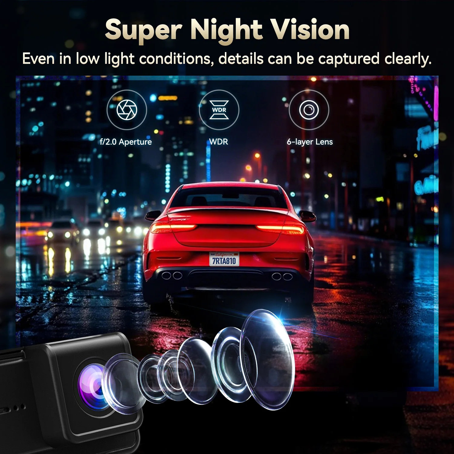 REDTIGER A8 4K كاميرا مزدوجة داش كاميرا سيارة أمامية وخلفية 3.18 بوصة IPS شاشة تعمل باللمس مدمجة 5.8 جيجا هرتز WiFi GPS جهاز تسجيل فيديو رقمي للسيارات للرؤية الليلية