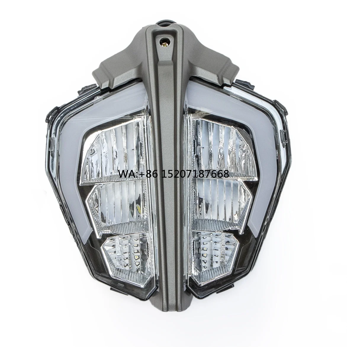 -LAM Fit for KTM Duke 390 Motorcycle Led Headlight Plate 2017-2022 Headlamp  Motorbike Accessories