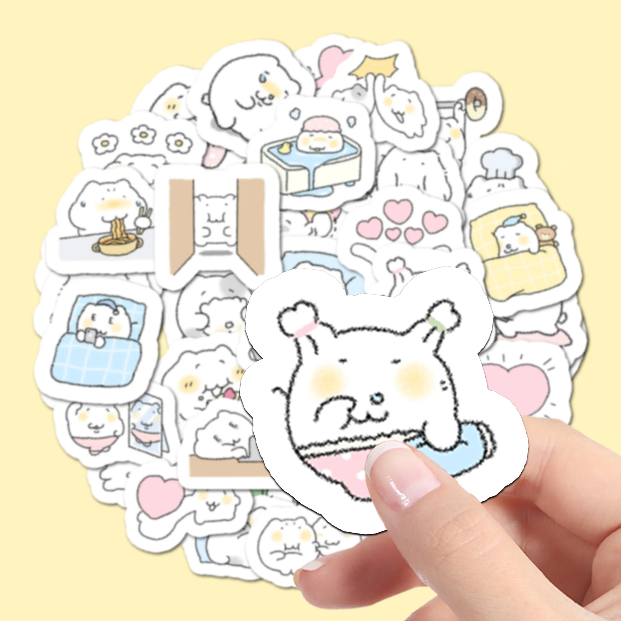 40 قطعة من ملصقات الرسوم المتحركة اللطيفة MEO MONSTERS لحظة مريحة شارات Kawaii لعبة أطفال يمكنك صنعها بنفسك حقيبة كمبيوتر محمول ملصق تزيين للكمبيوتر المحمول