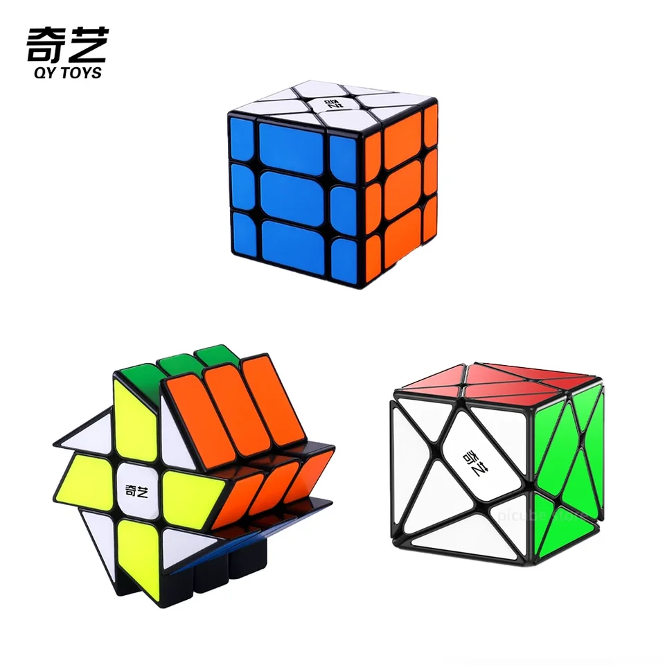 Picube] QiYi Windmill S Cube Fisher S Axis S Stickerless Black