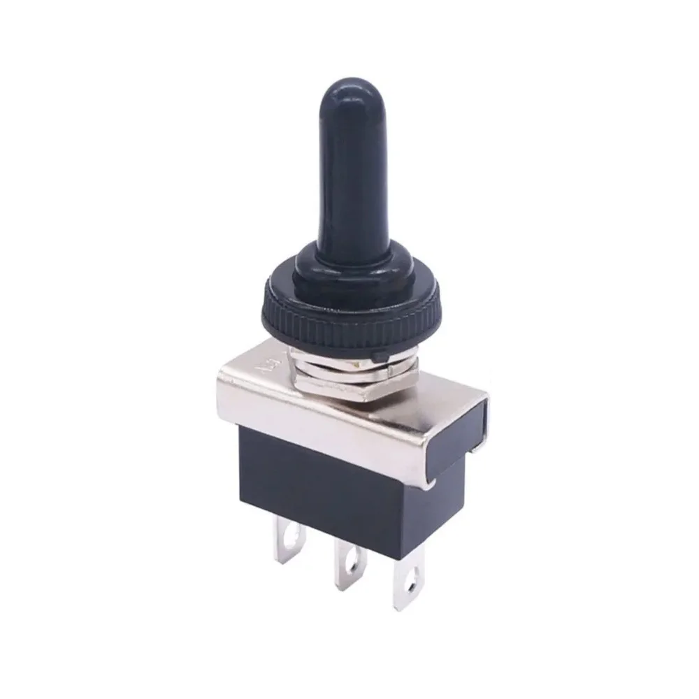 Waterproof toggle switch 25A toggle switch with waterproof cover, 3 pins/2 pins suitable for automobiles