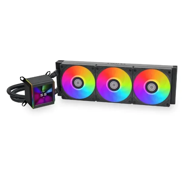 New Arrival Lian Li  Galahad II LCD BLACK White Water Cooler For Gaming Computer Cooling  Addressable Aio CPU Cooler