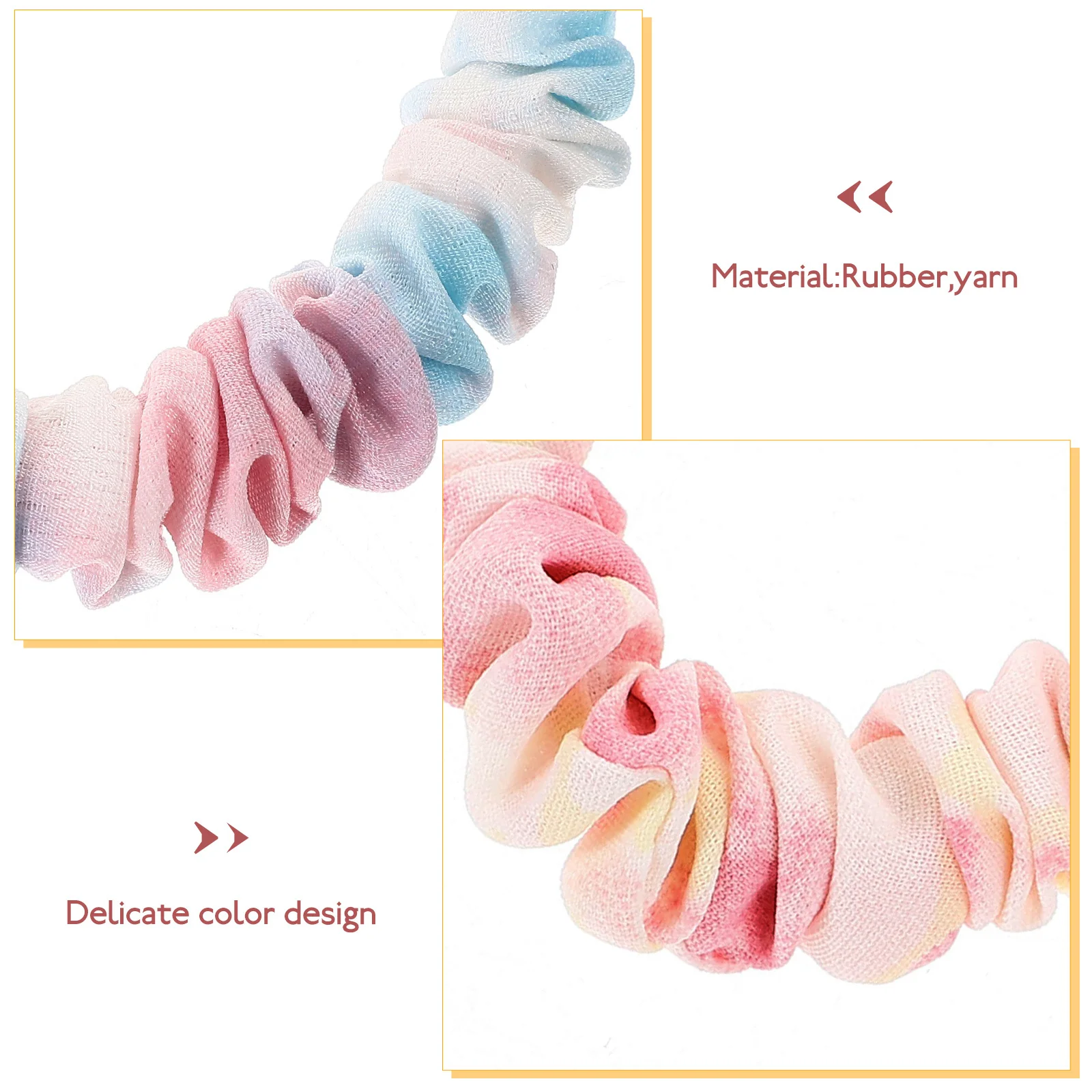 

12Pcs Hair Scrunchies Elastic Floral Hair Bands Fresh Pastoral Style Ponytail Holders for Girls Women Ponytail Holders