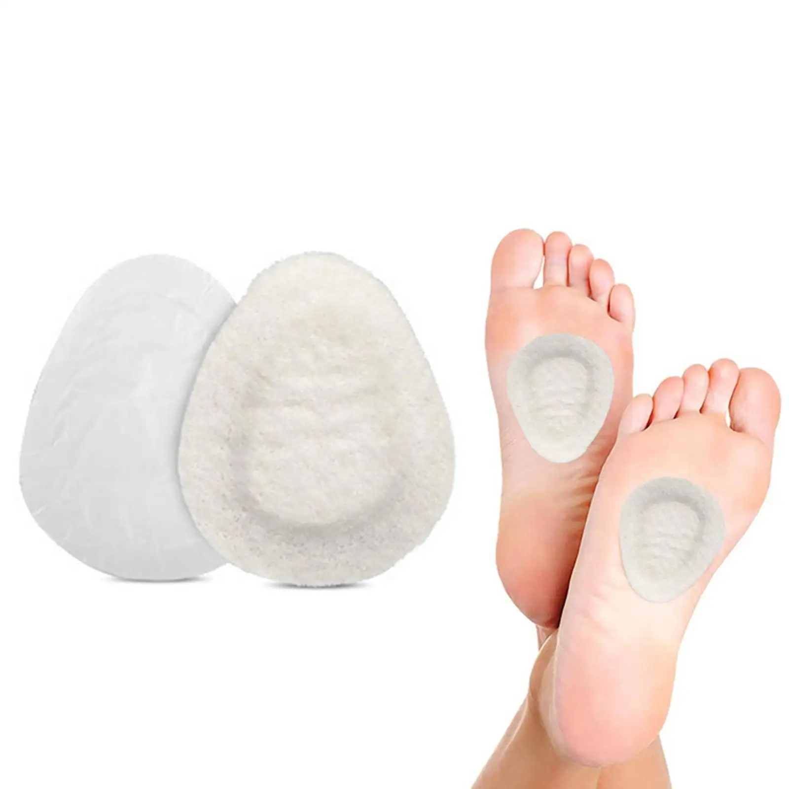 2Pcs Soft Metatarsal Felt Pads Insert Pads 1/4 in Thick Eliminate Pressure