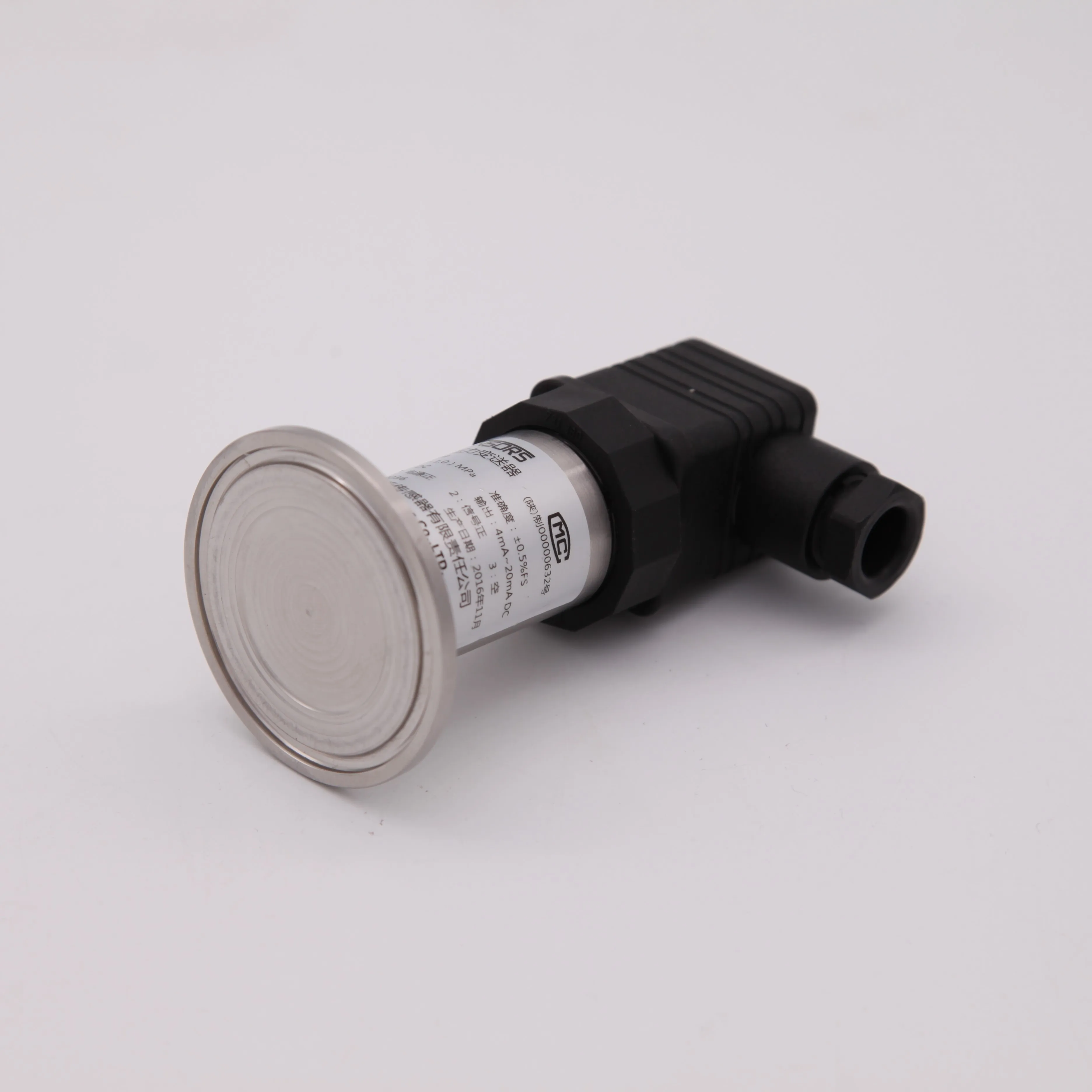 Miniature Differential Pressure Sanitary Pressure Transmitter 4-20mA, Accuracy 0.2% FS, Stainless Steel, CE Certified