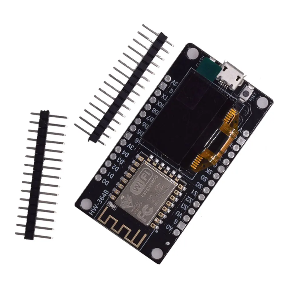 NodeMCU ESP8266 ESP-12E WiFi Module 0.96 Inch OLED Display ESP8266 Serial Port WiFi Module Micro USB for Arduino/Micropython