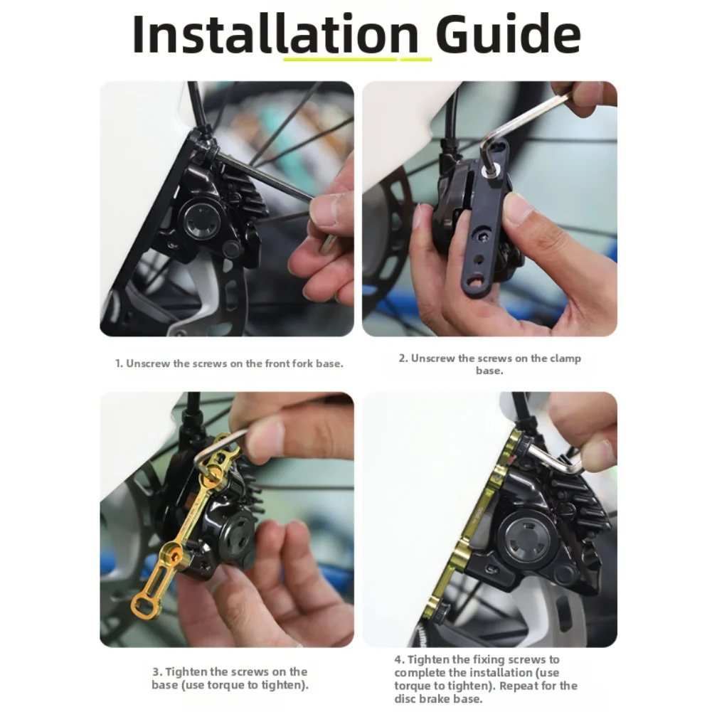 تصميم فائق الخفة لفرامل قرص الدراجة على الطريق مع مقاس 140 و160 للفرجار بما في ذلك محول خفيف لسهولة التركيب