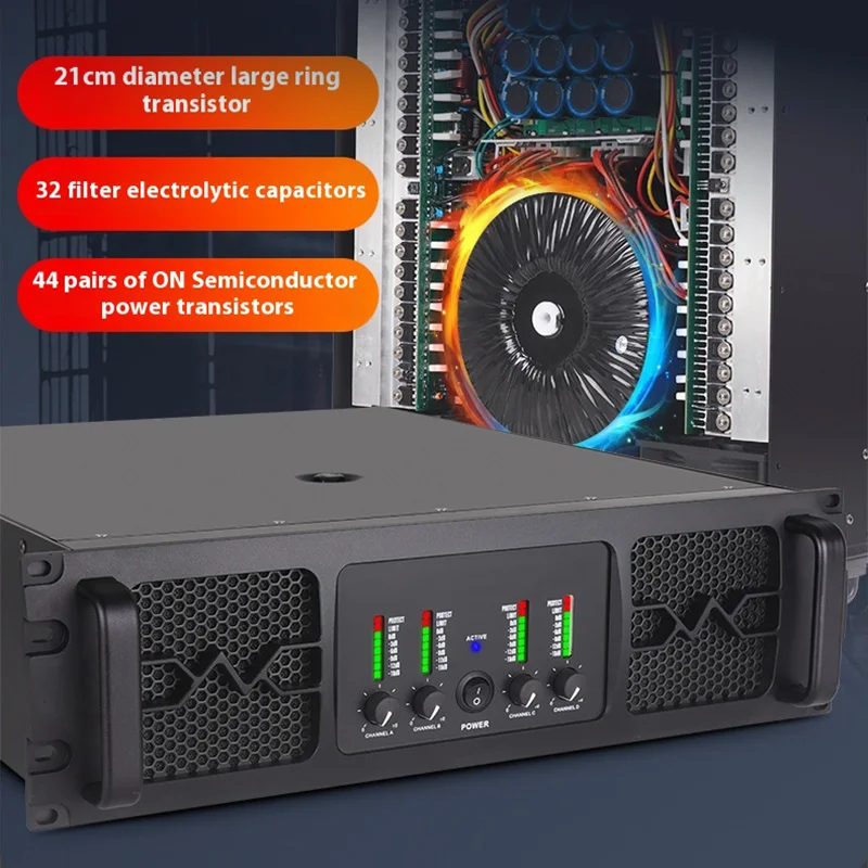 

Professional Power Amplifier Channel Class H Design Amp Frequency Response Amplifiers For Stage Line Array Subwoofer PA System