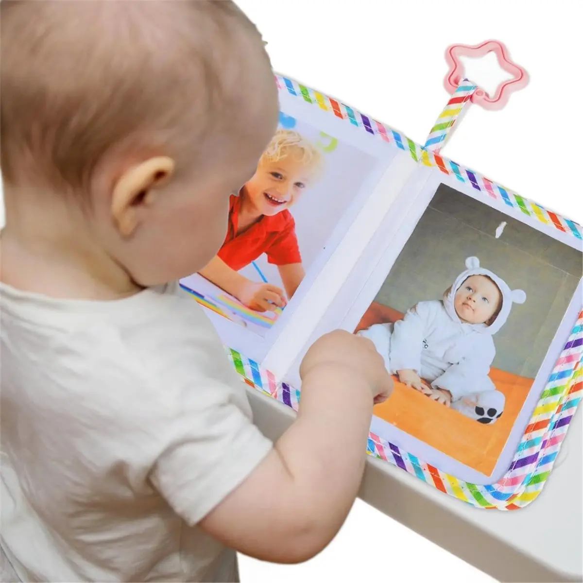 2026 New Tool Fabric Memory Album Soft Cloth Cartoon Baby Photo Family Memory Album Book DIY Cloth Photo Album
