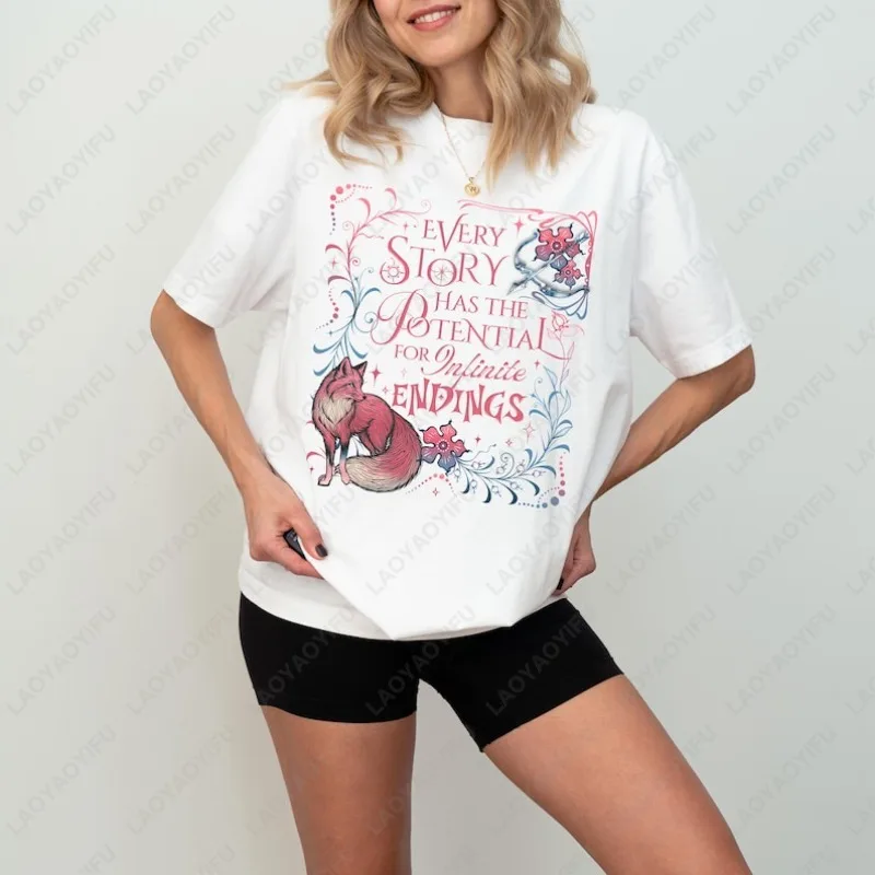 Archer The Evangeline Book Lover Cotton Tshirt Gift Romantic Fantasy Bookish Men Women Tees Cute Jack and Evangeline Reader Tops