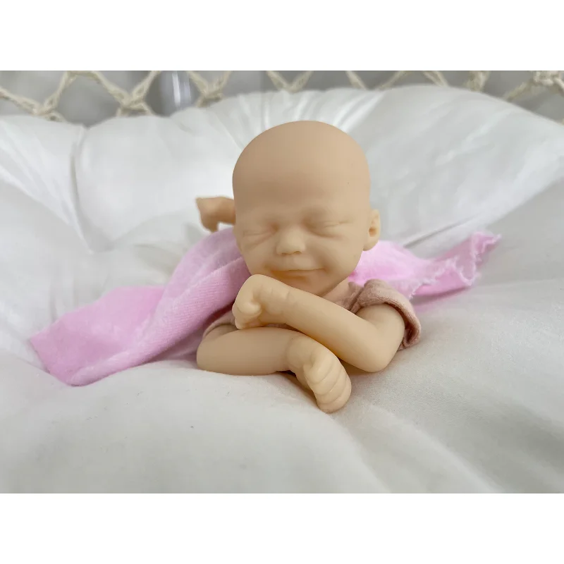 Mini bebe reborn kit Zane 9" Inches Reborn Baby Vinyl Doll Kit  Unpainted Doll Parts DIY Blank Reborn Doll Kit