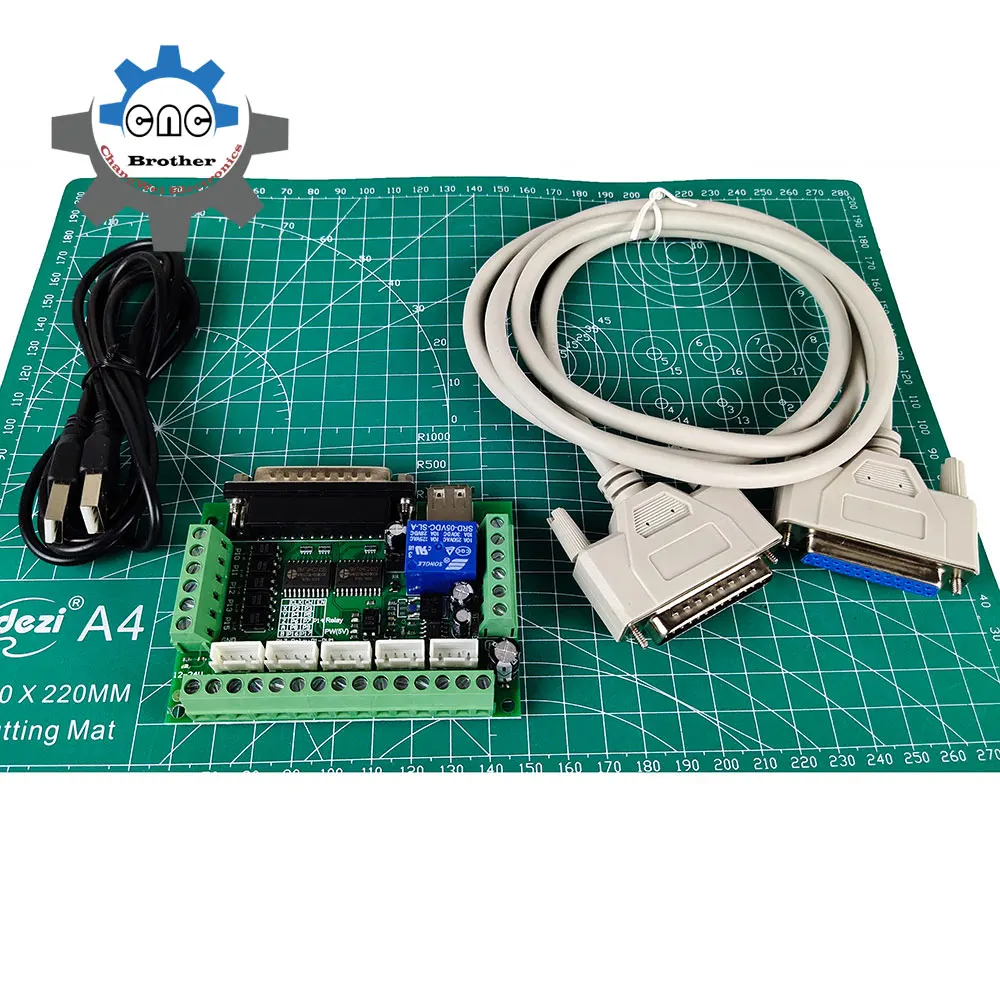 Macchina per incidere MACH3 scheda di controllo CNC 5 assi, con fotoaccoppiatore, Controller di azionamento del motore, con porta parallela a 25 Pin