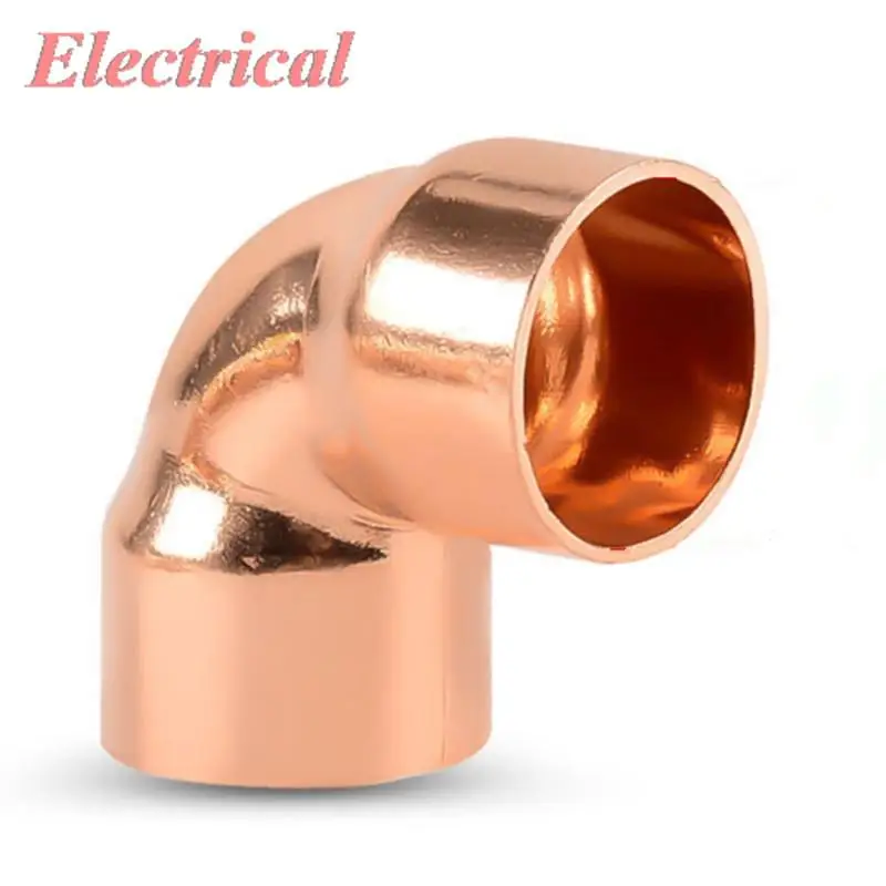 Copper 90 Degree Elbow Air Conditioning Refrigeration Engineering Machinery Welding Pipe 6.35/9.52/12.7/16/19/22/25.4/28.6MM