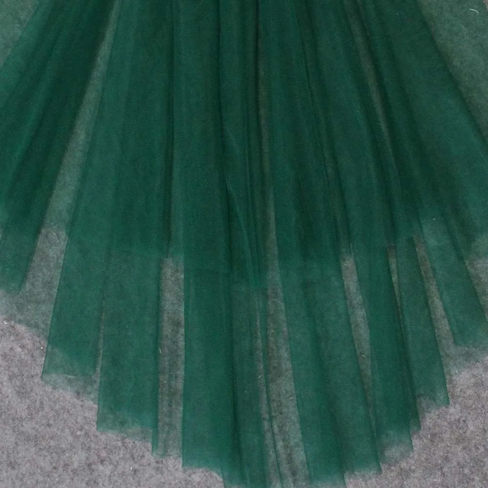 Customized Green Tulle 2T Short Blusher Wedding Veil Veil Simple 2 Layers Green Bridal Veil with Comb Voile de Mariee