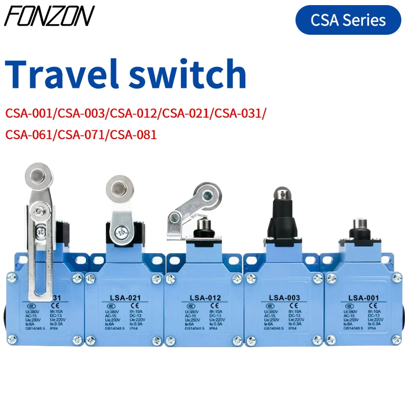 1Pcs Momentary Limit Switch Travel Switch Adjustable Roller Rotating arm NO and NC self-resetting momentary Switch