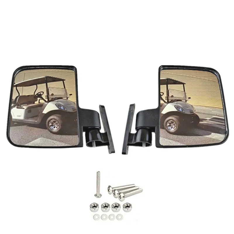 distance between mounting holes is 70mm/2.75inch Side Mirrors, Rear View Mirror for Club Car EZGO Yamaha Golf Cart & others