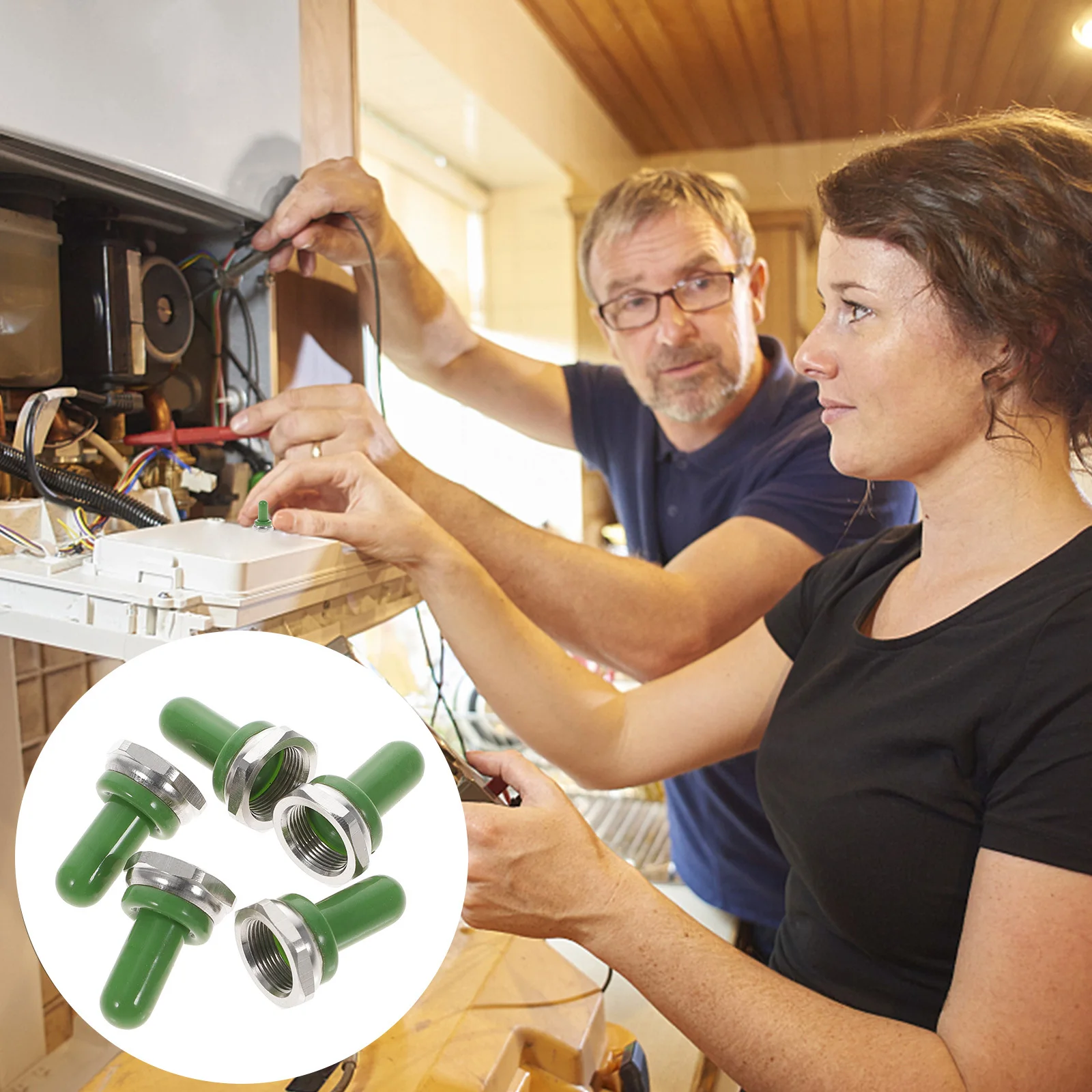 

5pcs Waterproof Protection Covers Toggle Covers Dust Proof Protection Guards For Safety Switch Guard Switch Cover