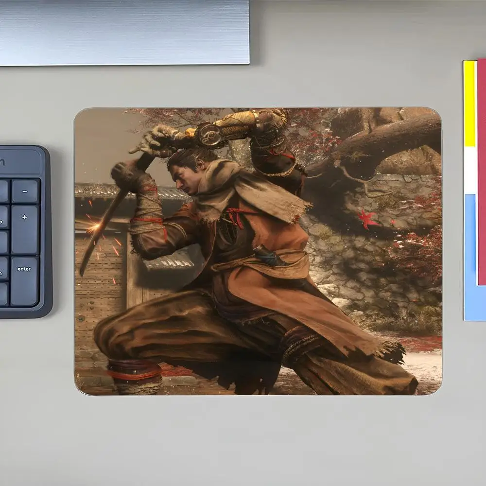 Game S-Sekiro S-Shadows MINISO Mouse Pad Anime Game Mouse Pad High Quality Small Desk Pad Rubber Laptop Desk Pad