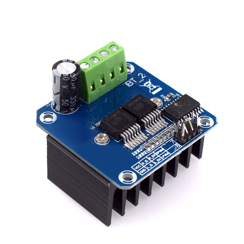 مزدوج BTS7960 43A عالية الطاقة IBT2 موتور السائقين نظام الالكترونيات لوحة تركيبية لتقوم بها بنفسك السيارة الذكية أشباه الموصلات برودة لاردوينو #3