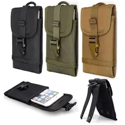 Outdoor Tactical Camouflage Waist Bag Running Sports Waist Hanging Mobile Phone Case Military Fan Pendant Men's Belt Bag