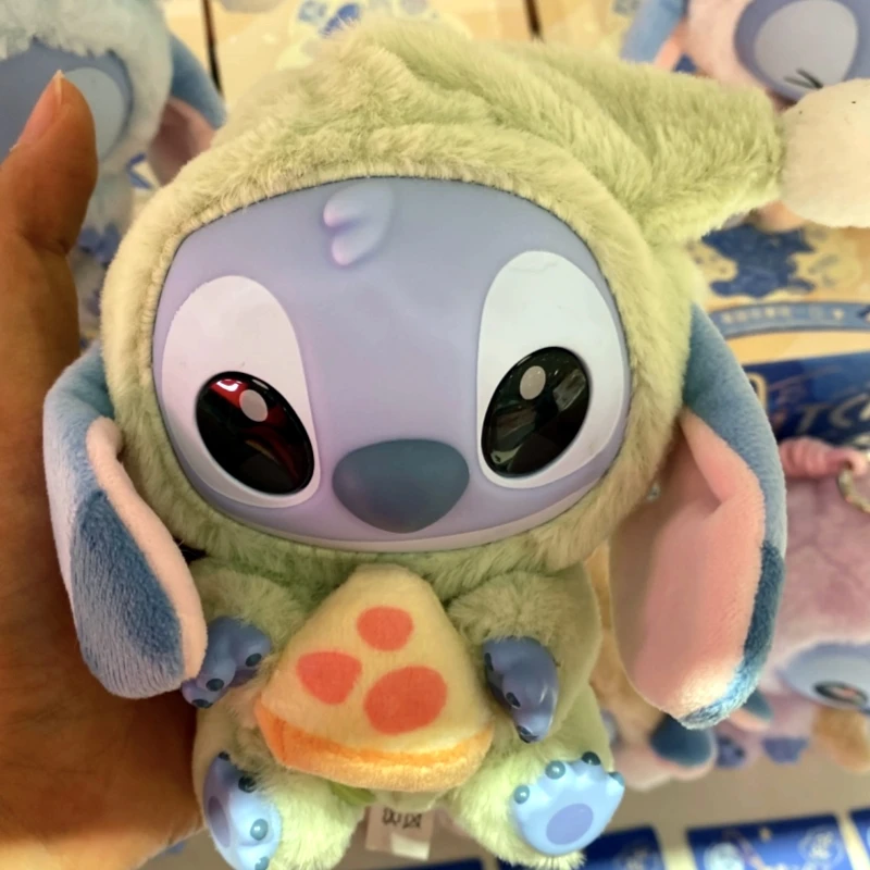 ในสต็อก Disney Stitch Eat Some Thing Before Sleep Series ไวนิลกล่องตาบอดกระเป๋าจี้ตุ๊กตาน่ารัก Mystery Box ของเล่นผู้ใหญ่ของขวัญ