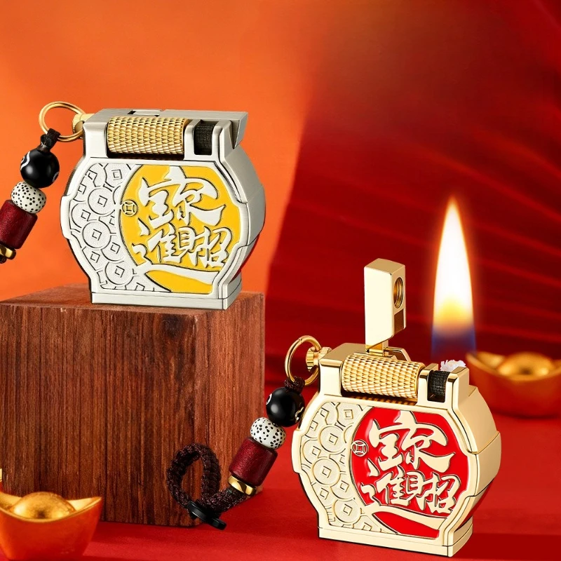 Trendy and Fashionable Lighters, High-end Personalized Voice Controlled Retro Kerosen Lighters, High-value Men's Gifts