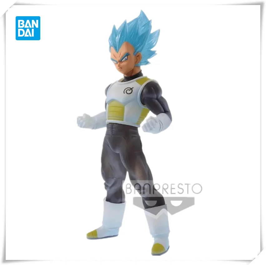 バンダイオリジナルバンプレストアニメドラゴンボール超ベジータクリアモデル装飾コレクションフィギュア玩具誕生日ギフトクリスマス