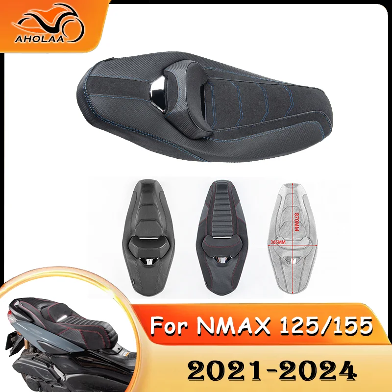 

NMAX 125 155 Motorcycle Whole Seat Front Rider Driver Rear Passenger Cushion For Yamaha NMAX125 NMAX155 2021 2022 2023 2024