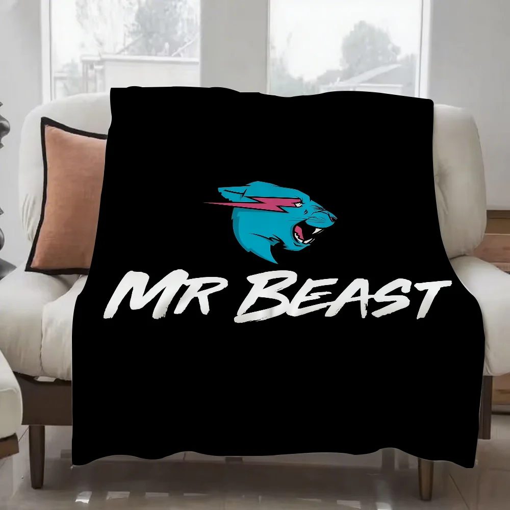 

Manta ligera con diseño de Mr Beast para dormitorios, siestas, sala de estar, oficina, sofá, todas las estaciones
