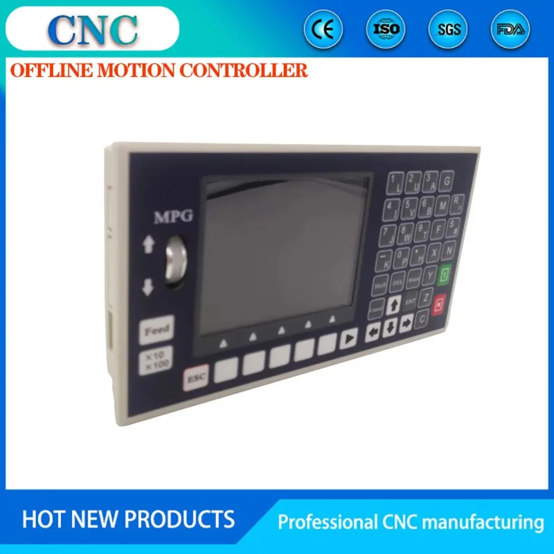 4-Axis CNC Motion System U Disk G Code Spindle Control Panel MPG Independent Lathe Milling Machine Controller