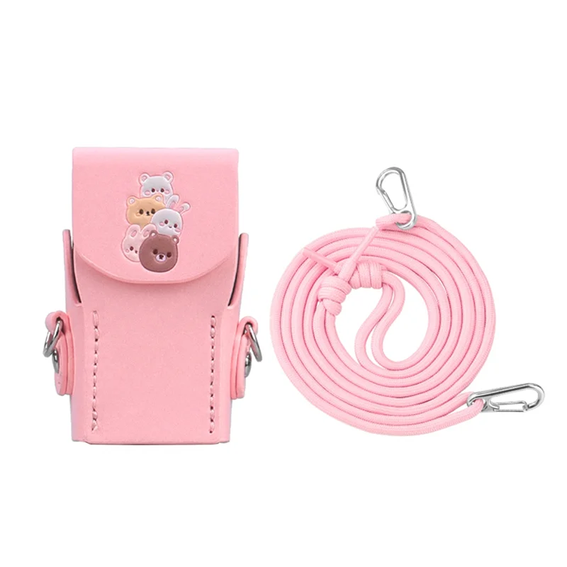 RISE-pour DJI OSMO POCKET3 étui de protection en cuir accessoires de Drone housse de protection rose