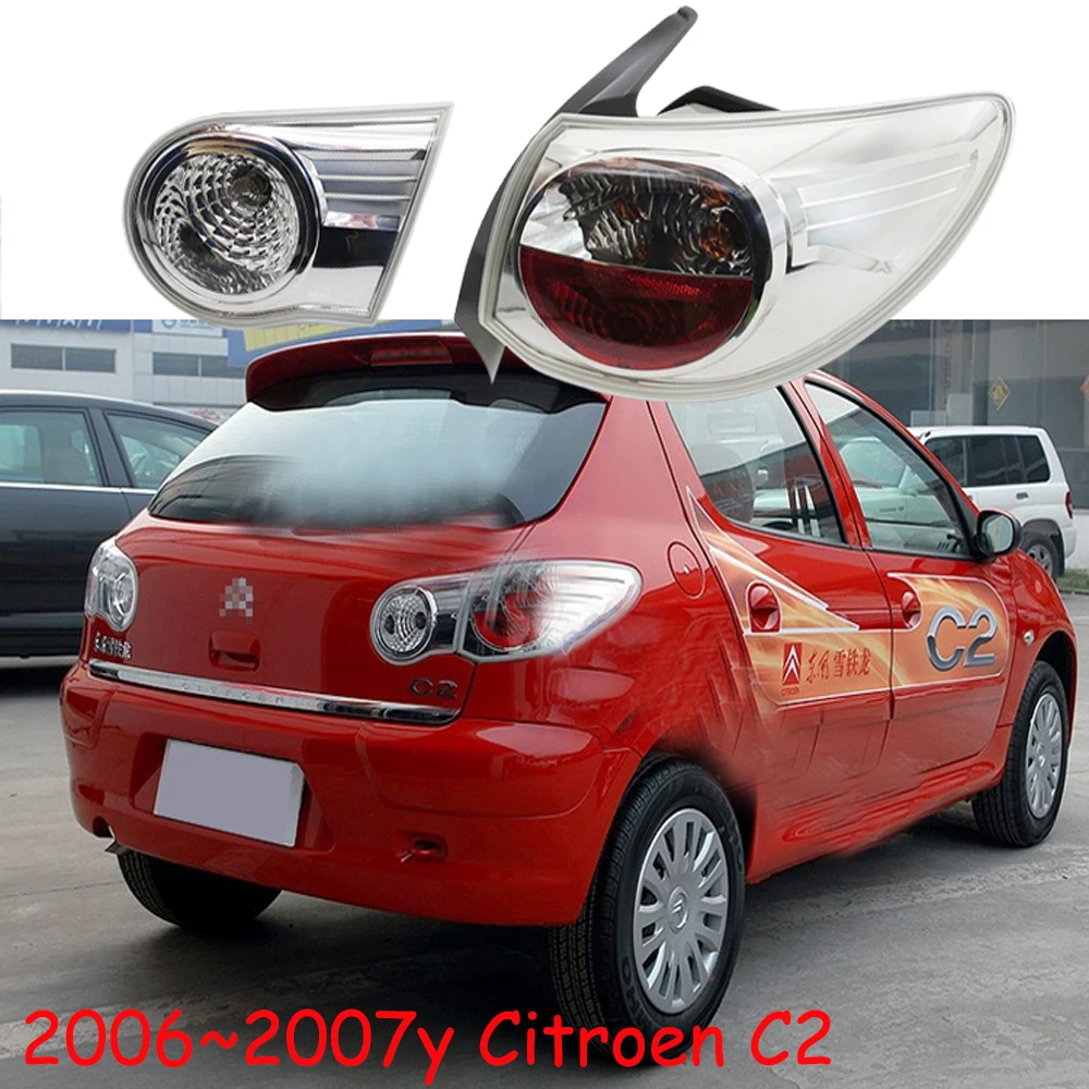 

Автомобильные аксессуары, 1 шт., задний бампер для Citroen C2, задний фонарь, задний фонарь, автомобильные аксессуары для Citroen C2, противотуманная фара