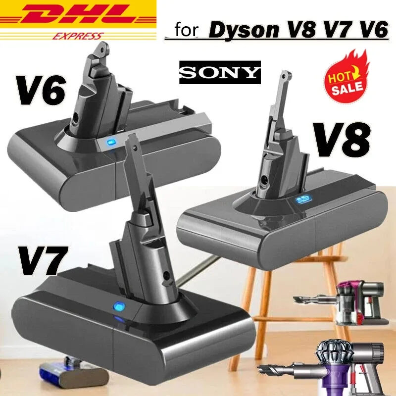 

For Dyson v8 12800mAh Battery | Vacuum Cleaner Rechargeable Battery for Dyson V6 V7 V8 Series SV07 SV09 SV10 DC58 DC31 DC34