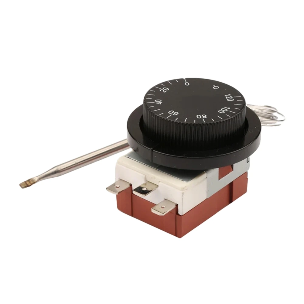 As Shown Capillary Thermostat User Operation Thermometer 5mm Probe Diameter for 3 for Plus Minus 2 Degree Variance