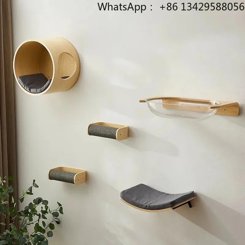 Wall-Mounted Climbing Frame Stable And Sturdy Bed Space Capsule Cat Hammock Breathable Cats Supplies Products
